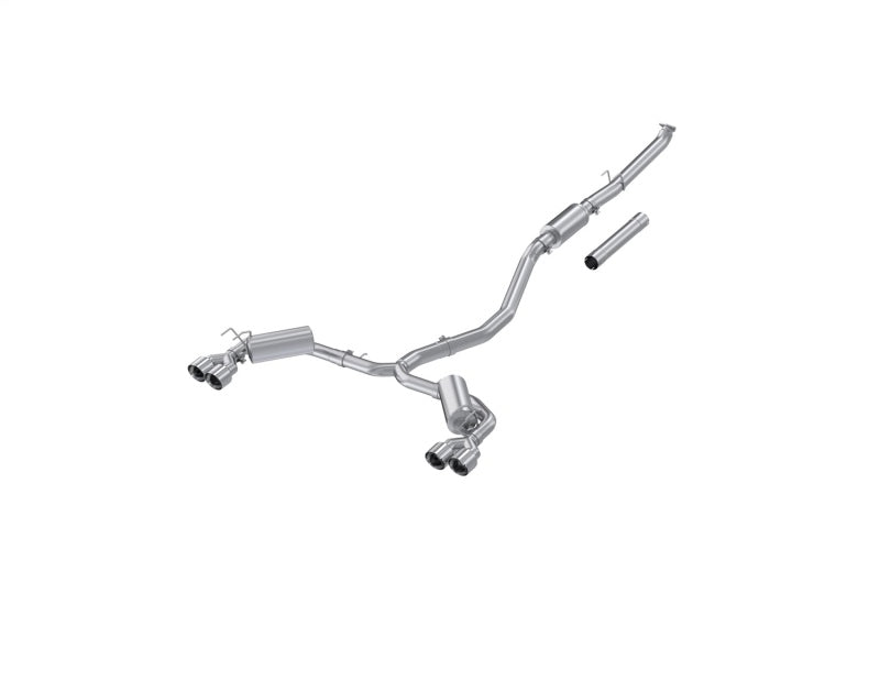 MBRP 22-24 Honda Civic/Sport Touring 1.5L 3in Cat-Back 2.5in Dual Split Rear w/ Quad Tips - AL Catback MBRP