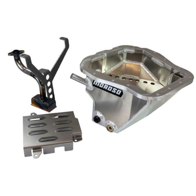 Moroso Subaru EJ20/EJ22/EJ25 Wet Sump 6qt 6-7/8in Deep Aluminum Oil Pan w/Pickup & Windage Tray Oil Pans Moroso