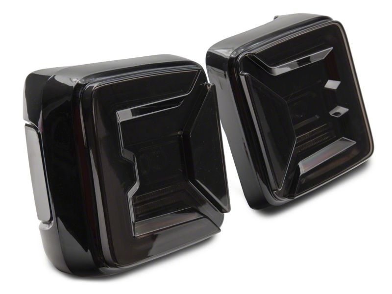 Raxiom 18-23 Jeep Wrangler JL Axial Series LED Tail Lights- Blk Housing (Smoked Lens) Tail Lights Raxiom