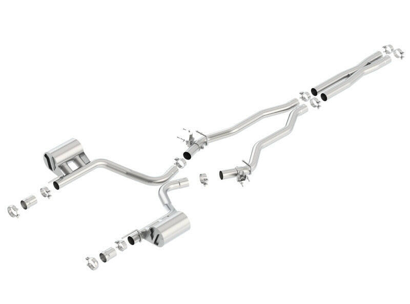 Borla 15-16 Dodge Charger SRT 392 6.4L No Tip Single Split Rear Exit ATAK w/ Valves Exhaust Catback Borla