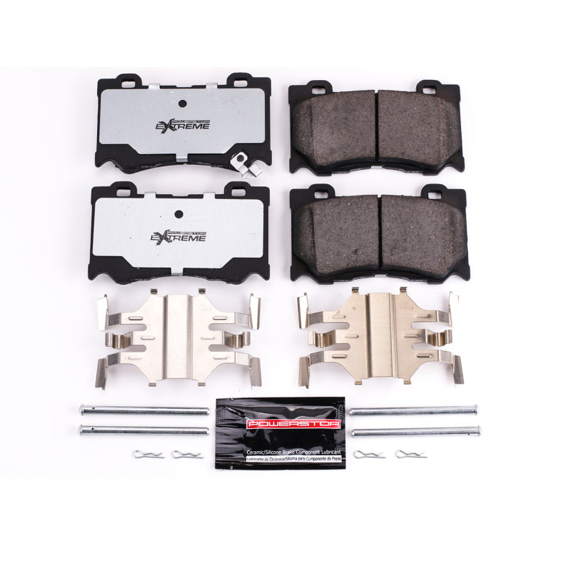 Power Stop 09-13 Infiniti FX50 Front Z26 Extreme Street Brake Pads w/Hardware Brake Pads - Performance PowerStop