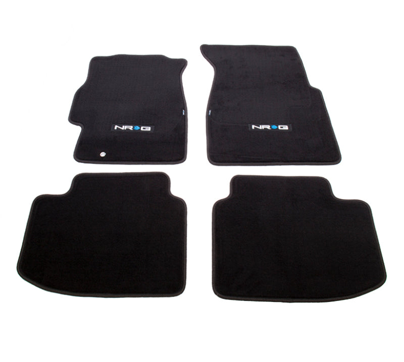 NRG Floor Mats - 96-00 Honda Civic 2DR &3DR (NRG Logo) - 4pc. Floor Mats Carpeted NRG