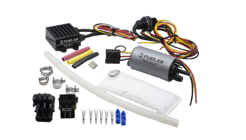 Fuelab 253 In-Tank Brushless Fuel Pump Kit w/9mm Barb & 6mm Siphon/72002/74101/Pre-Filter - 500 LPH Fuel Pumps Fuelab