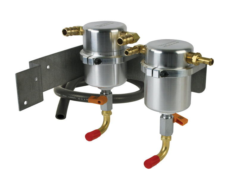 Moroso 08-14 Subaru WRX Air/Oil Separator Catch Can - Billet Aluminum Oil Catch Cans Moroso