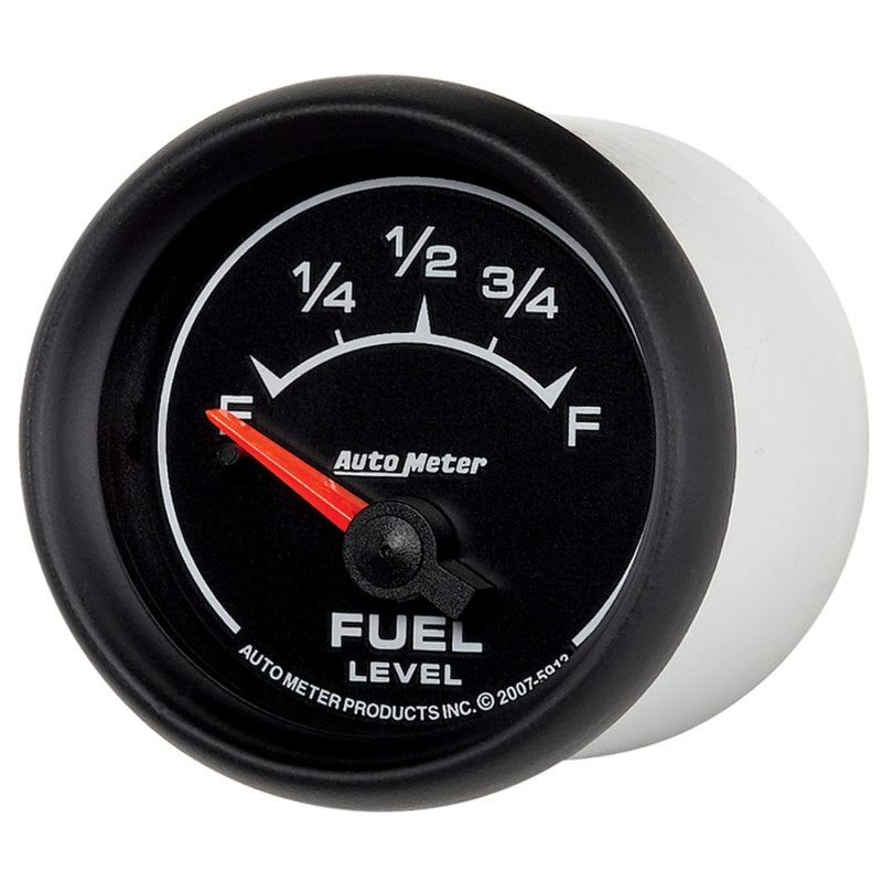 AutoMeter Gauge Fuel Level 2-1/16in. 0 Ohm(e) to 90 Ohm(f) Elec Es Gauges AutoMeter