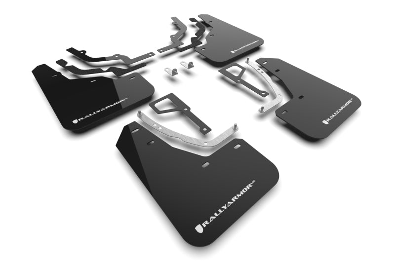 Rally Armor 2025 Hyundai Ioniq 5 N Black Mud Flap w/White Logo Mud Flaps Rally Armor