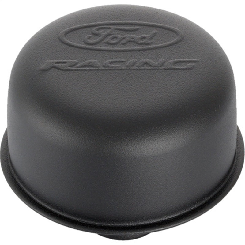 Ford Racing Black Crinkle Finish Breather Cap w/ Ford Racing Logo - Twist Type Engine Breather Filters Ford Racing