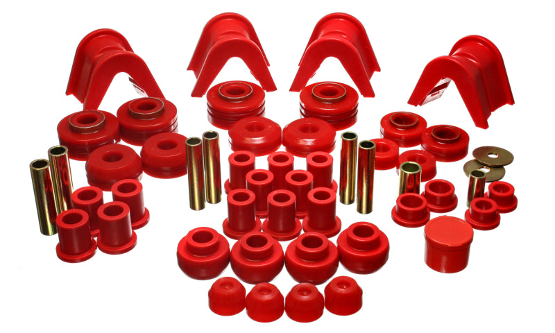Energy Suspension 73-79 Ford F-150 Pickup w/ 2 Degree C-Bushing Red Hyper-Flex Master Bushing Set Bushing Kits Energy Suspension