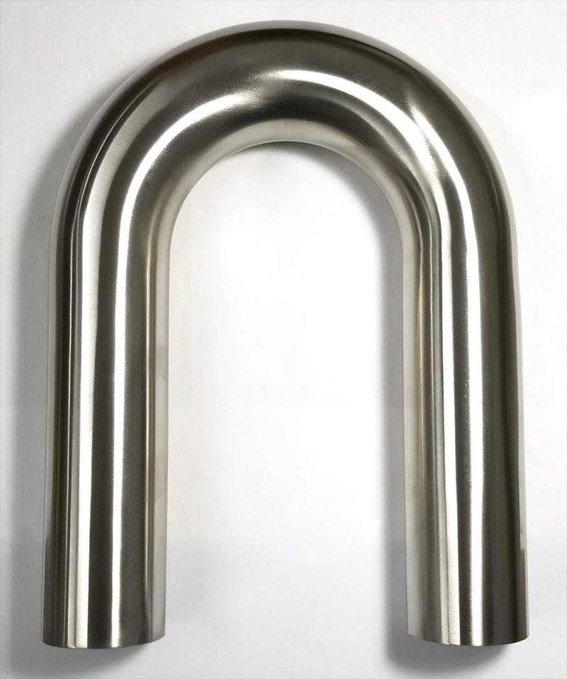 Stainless Bros 1.25in Diameter 1.5D / 1.875in CLR 180 Degree Bend 6in Leg / 6in Leg Mandrel Bend Steel Tubing Stainless Bros