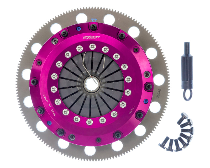 Exedy 96-16 Ford Mustang V8 4.6L/5.0L Hyper Twin Cerametallic Clutch Sprung Disc Push Type Cover Clutch Kits - Multi Exedy