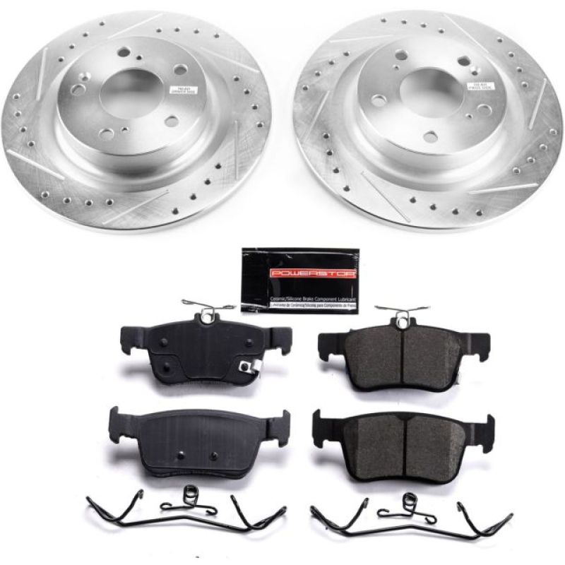 Power Stop 17-19 Honda Civic Rear Z23 Evolution Sport Brake Kit Brake Kits - Performance D&S PowerStop