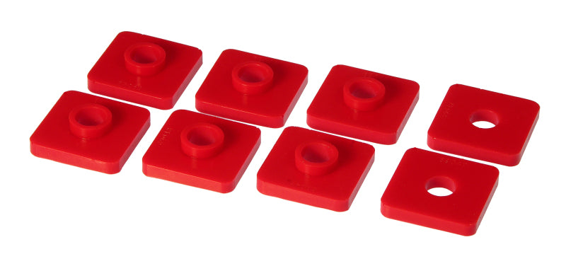 Prothane 74.5-80 MG MGB Front Crossmember Mounts - Red Bushing Kits Prothane