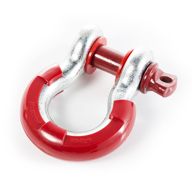 Rugged Ridge Red 7/8in D-Ring Isolator Kit Shackle Kits Rugged Ridge