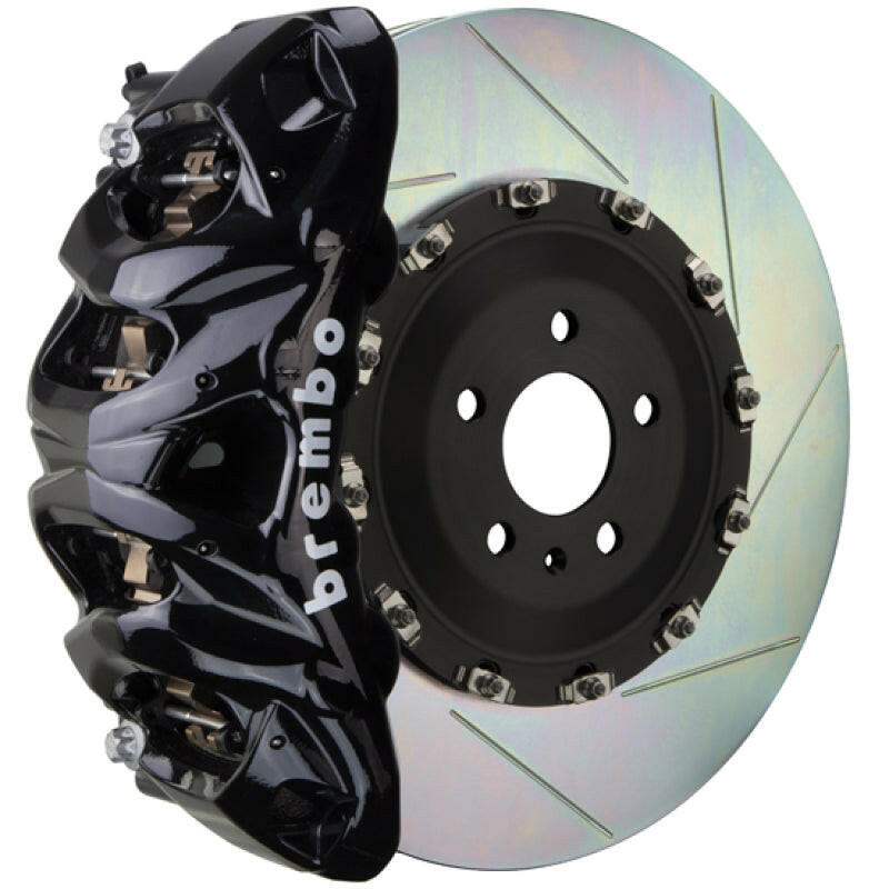 Brembo 12-14 ML550 Front GT BBK 8 Piston Cast 412x38 2pc Rotor Slotted Type1-Black Brake Kits - Performance Slot Brembo