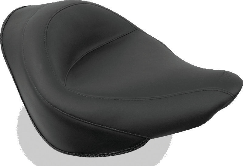 Mustang 06-17 Harley Softail Wide Tire (200mm) Wide Touring Solo Seat - Black Solo Motorcycle Seats Mustang Motorcycle