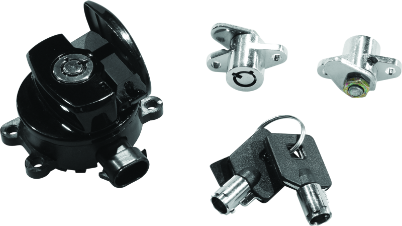 Bikers Choice 14-21 Road King Black Ignition Switch & Saddlebag Lock Kit Bags - Saddlebags Bikers Choice