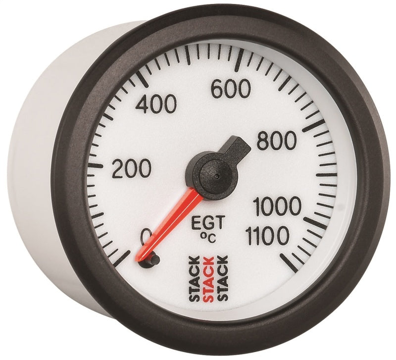 Autometer Stack 52mm 0-1100 Deg C Pro Stepper Motor Exhaust Gas Temp Gauge - White Gauges AutoMeter