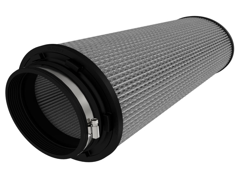 aFe Magnum FLOW Pro DRY S Air Filter (6.75x5)in F x (9.25x7.5)in B x (7.75x6)in T x 18in H Air Filters - Universal Fit aFe