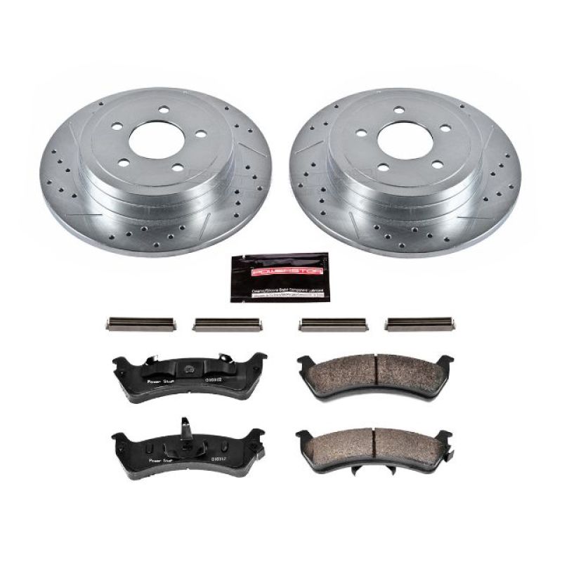 Power Stop 2003 Ford Explorer Sport Rear Z23 Evolution Sport Brake Kit Brake Kits - Performance D&S PowerStop