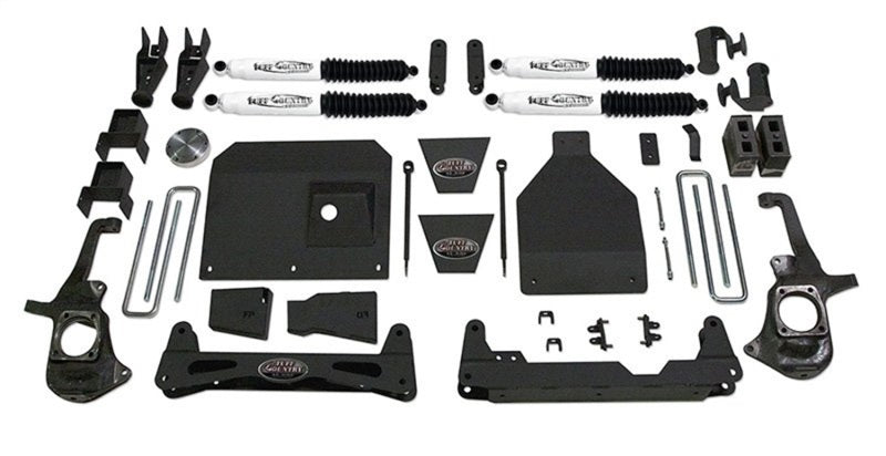 Tuff Country 11-19 Chevy Silverado 3500 4x4 6in Lift Kit (Includes Dually SX8000 Shocks) Lift Kits Tuff Country