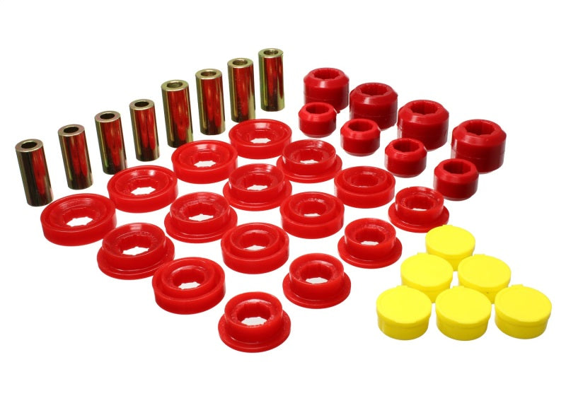 Energy Suspension 03-09 Ram 1500 Pickup 4WD Control Arm Bushing Set - Red Bushing Kits Energy Suspension