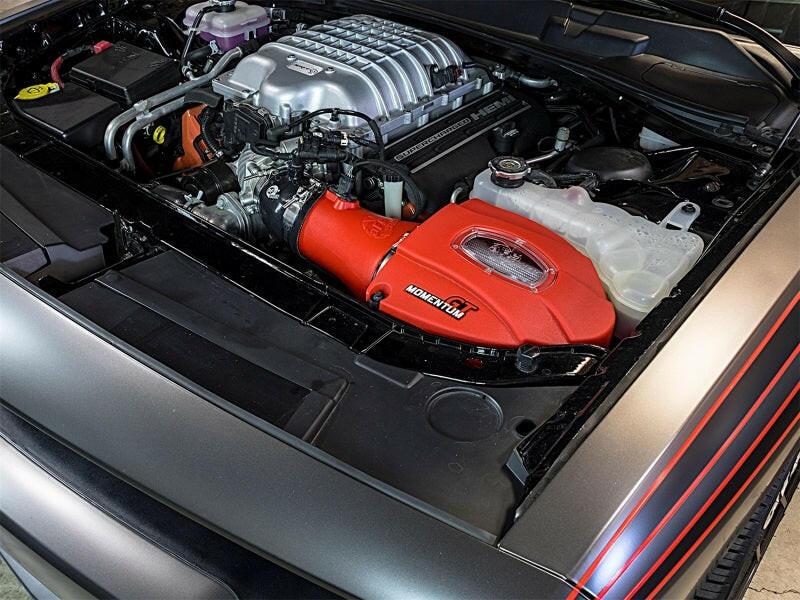 aFe Momentum GT Limited Edition Cold Air Intake 15-16 Dodge Challenger/Charger SRT Hellcat - Red Cold Air Intakes aFe