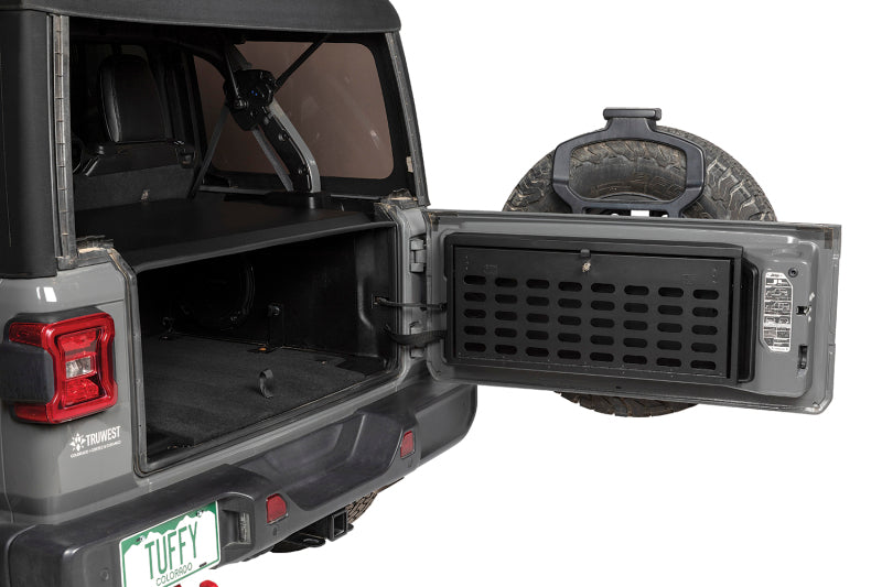 Tuffy Jeep Wrangler Molle Tailgate Lockbox W/ Keyed Lock Cargo Boxes & Bags Tuffy Products