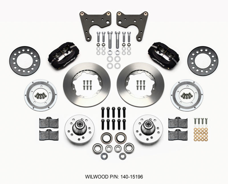 Wilwood Forged Dynalite Front Kit 11.00in 65-72 CDP C Body -Drum Big Brake Kits Wilwood