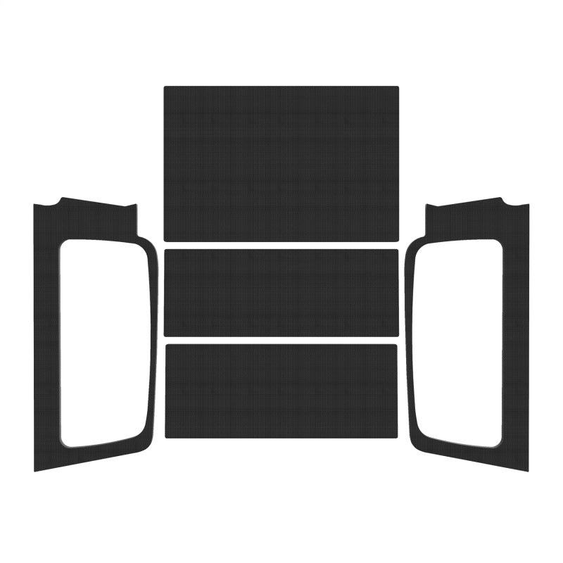 DEI 04-06 Jeep Wrangler LJ Unliminted Headliner Complete Kit - Black Hard Top Accessories DEI