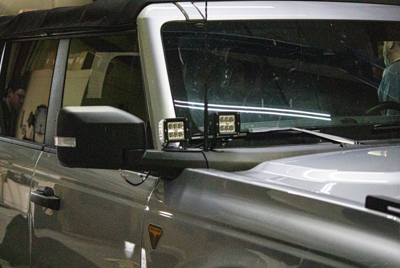 Fishbone Offroad 2021+ Ford Bronco Light Brackets - Black Light Mounts Fishbone Offroad