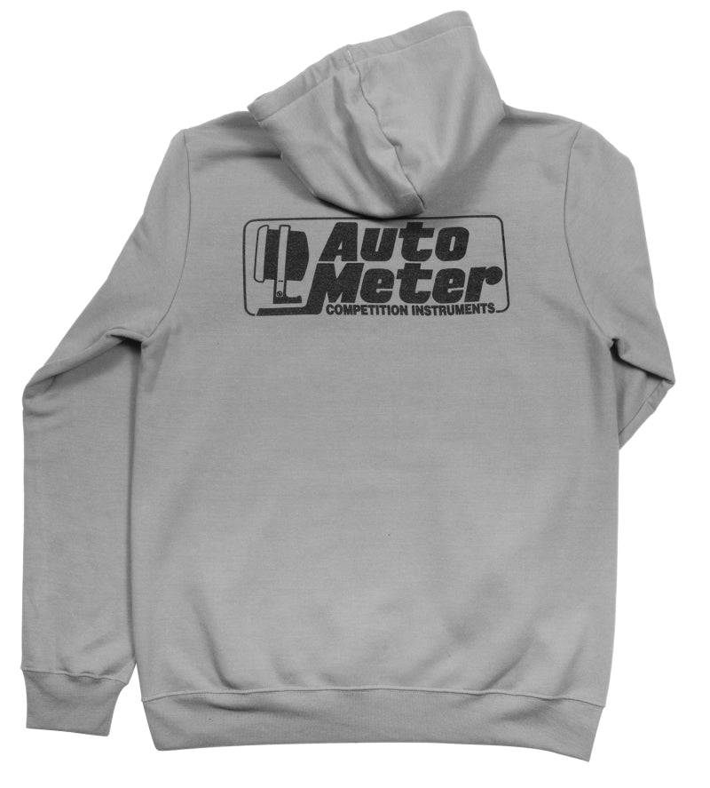 Autometer Gray Competition Pullover Hoodie - Adult XL Headwear AutoMeter