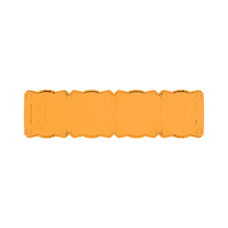 KC HiLiTES FLEX ERA LED Light Bar 10in. Light Shield - Amber (SHIELD ONLY) Light Bars & Cubes KC HiLiTES