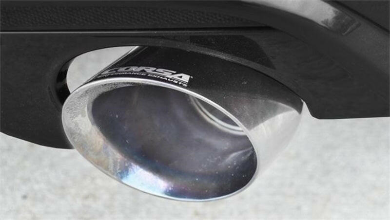 Corsa 2015-2017 Ford Mustang GT Convertible 5.0L V8 Polished Sport Cat-Back Dual Rear Exit Catback CORSA Performance