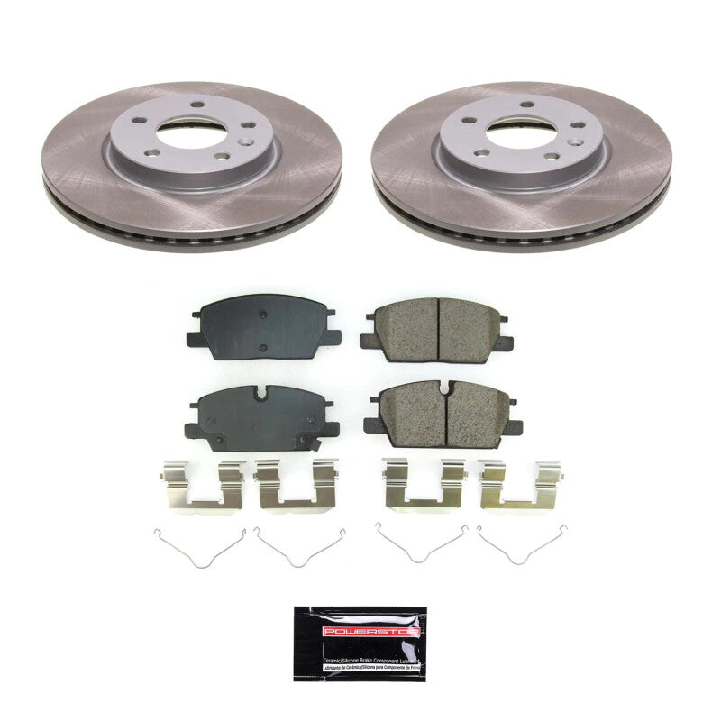 Power Stop 2022 GMC Terrain Front Semi-Coated Rotor Kit Brake Kits - Performance Blank PowerStop