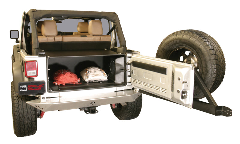 Tuffy Jk Unlimited Tailgate Enclosure- Black For 2011+ Cargo Boxes & Bags Tuffy Products