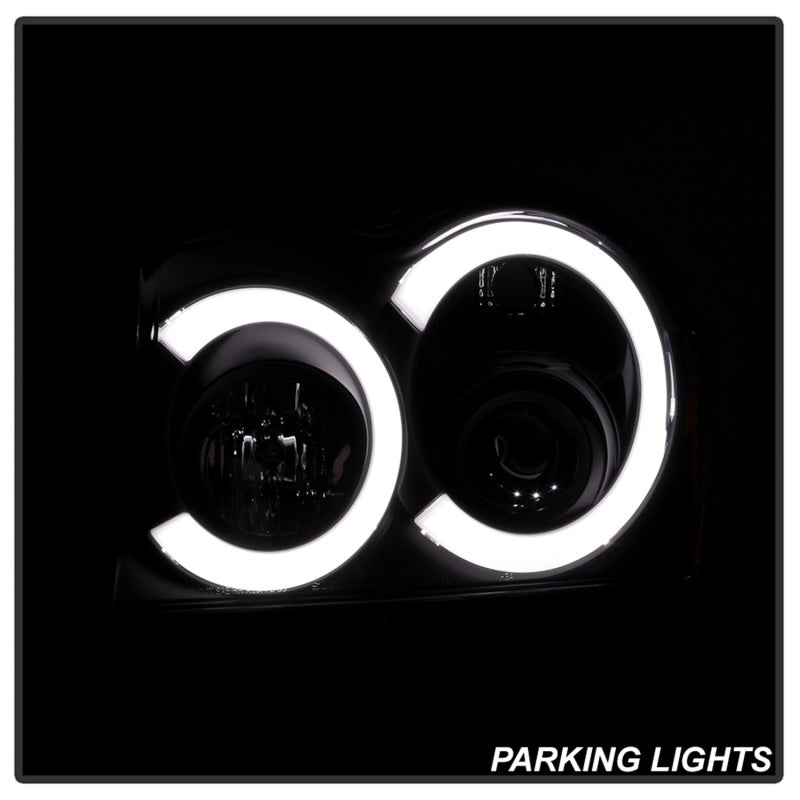 Spyder 05-07 Jeep Grand Cherokee - Light Bar Projector Headlights - Black - PRO-YD-JGC05V2-LB-BK Headlights SPYDER