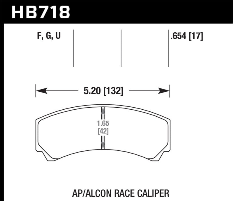 Hawk AP Racing/Alcon HPS 5.0 Brake Pads Brake Pads - Performance Hawk Performance