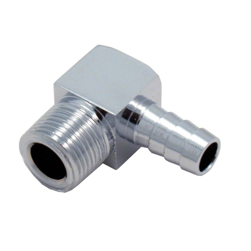 Spectre Fitting 90 Degree Barb NPT Threads (For 3/8in. Hose) - Chrome Fittings Spectre