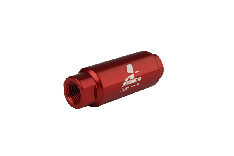 Aeromotive SS Series In-Line Fuel Filter - 3/8in NPT - 40 Micron Fabric Element Fuel Filters Aeromotive