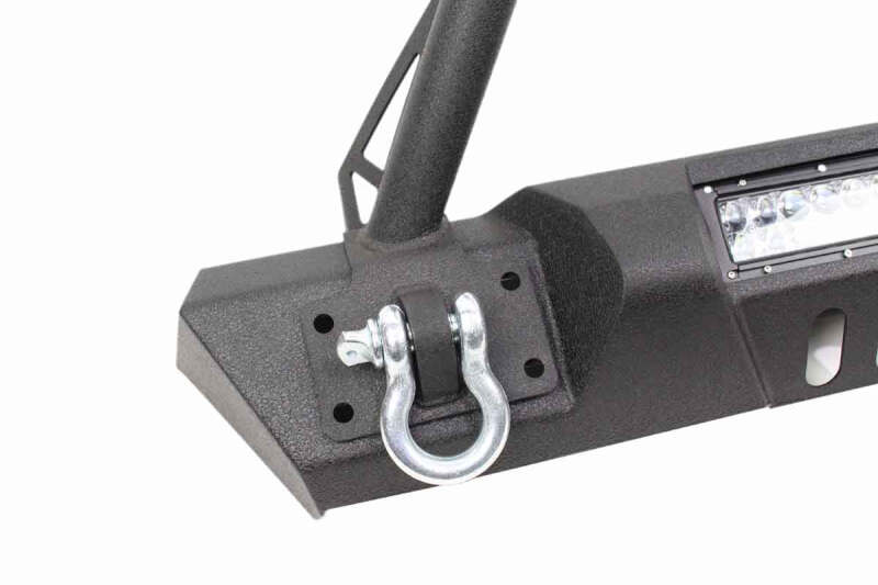 Fishbone Offroad 07-18 Jeep Wrangler JK Frnt Stubby Winch Bumper W/Tube Guard - Blk Txtrd Pwdrcoated Bumpers - Steel Fishbone Offroad