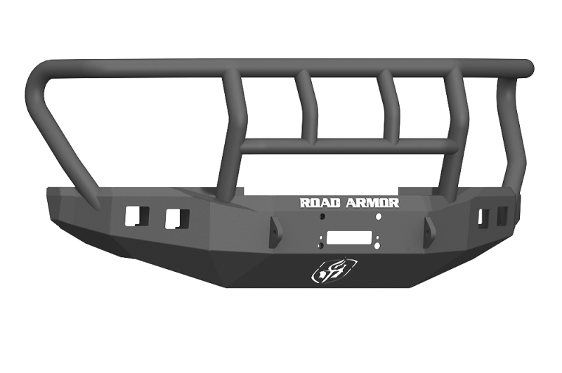 Road Armor 17-20 Ford F-250 Stealth Wide Fender Front Winch Bumper w/Titan II Guard - Tex Blk Bumpers - Steel Road Armor
