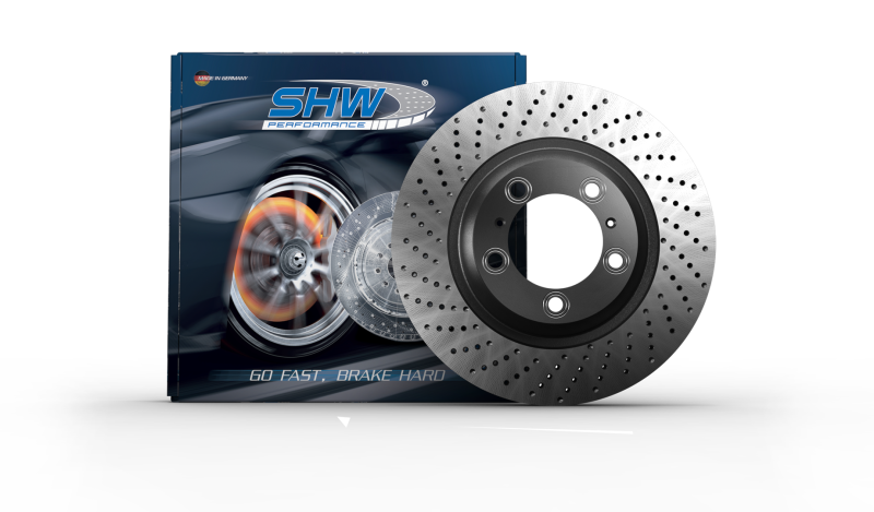 SHW 07-11 Mercedes-Benz ML63 AMG 6.3L Front Dimpled Monobloc Brake Rotor (164421071264) Brake Rotors - Drilled SHW Performance