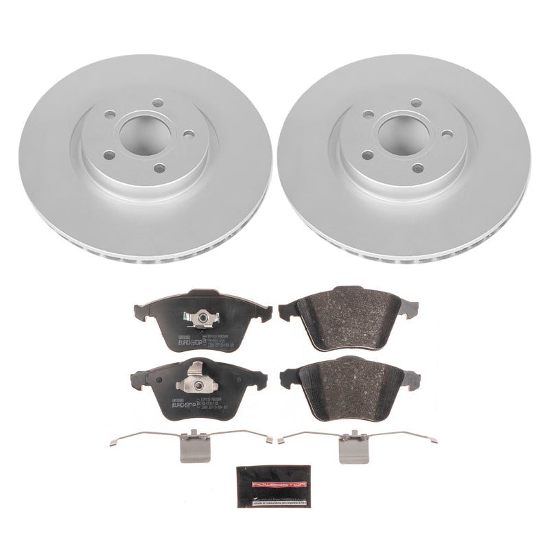Power Stop 06-13 Volvo C70 Front Euro-Stop Brake Kit Brake Kits - OE PowerStop