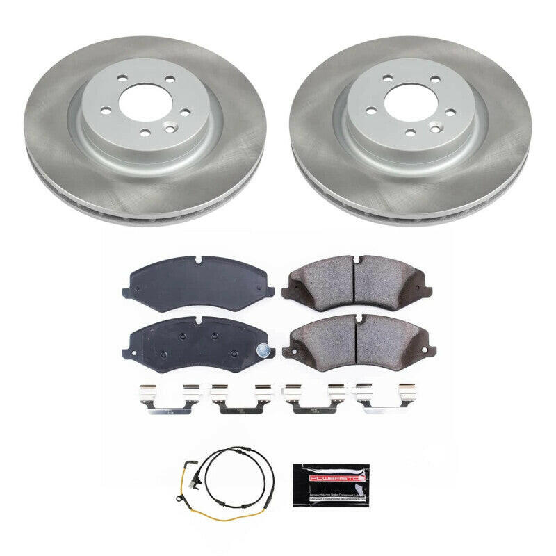 Power Stop 14-17 Land Rover Range Rover Sport Front Semi-Coated Rotor Kit Brake Kits - Performance Blank PowerStop