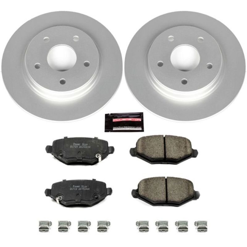 Power Stop 12-16 Chrysler Town & Country Rear Z17 Evolution Geomet Coated Brake Kit Brake Kits - Performance Blank PowerStop