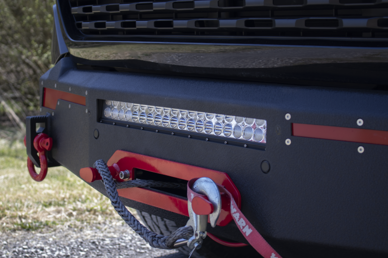 Fishbone Offroad 2019+ Ram 1500 Pike Winch Plate - Black Winch Accessories Fishbone Offroad