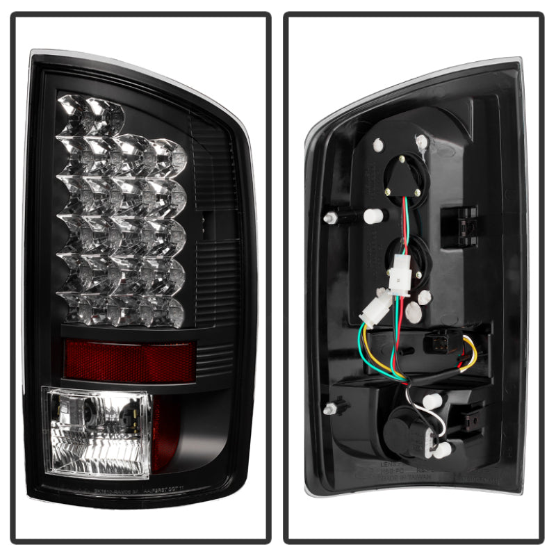Spyder Dodge Ram 02-06 1500/Ram 2500/3500 03-06 LED Tail Light Black ALT-YD-DRAM02-LED-BK Tail Lights SPYDER
