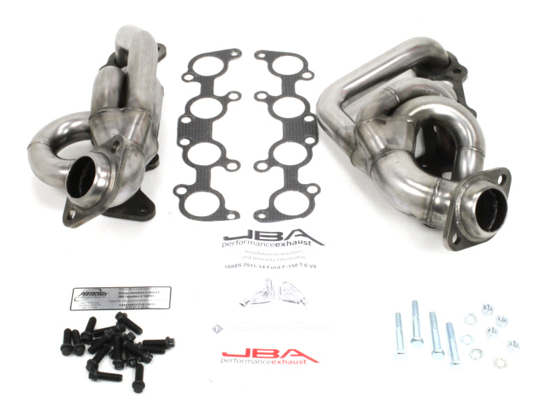 JBA 11-14 Ford F-150 5.0L Coyote 1-5/8in Primary Raw 409SS Cat4Ward Header Headers & Manifolds JBA