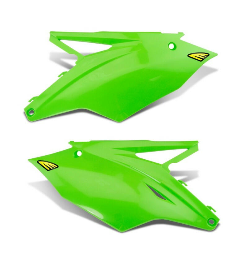Cycra 16-20 Kawasaki KX250F-KX450F Side Panels - Green Plastics Cycra