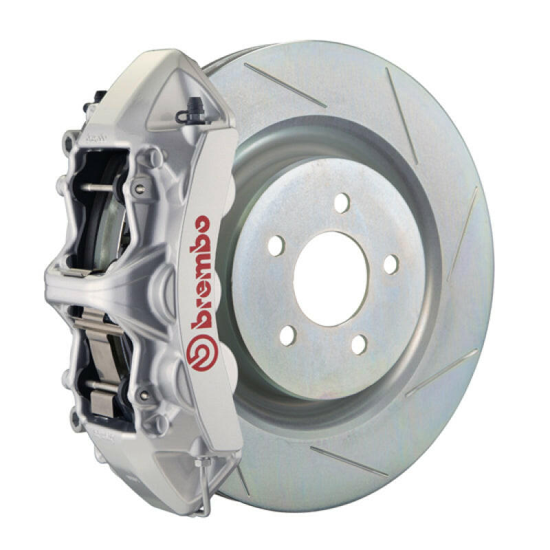Brembo 16+ Camaro LS/LT/SS Front GT BBK 6 Piston Cast 355x32 1pc Rotor Slotted Type1-Silver Brake Kits - Performance Slot Brembo